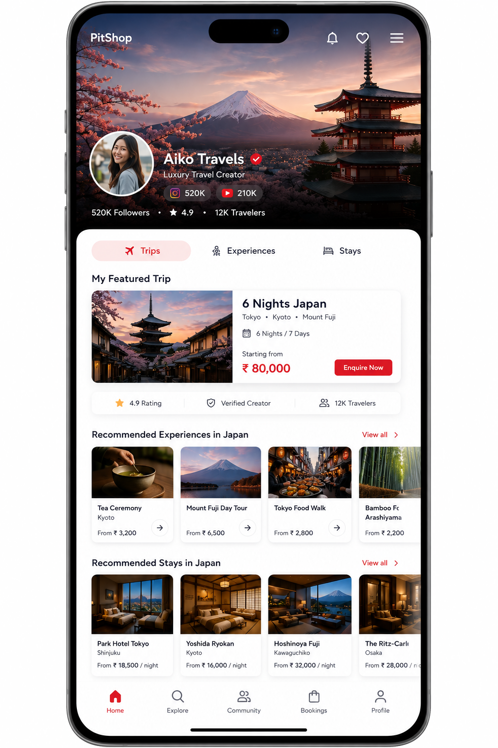 Aiko Travels storefront preview
