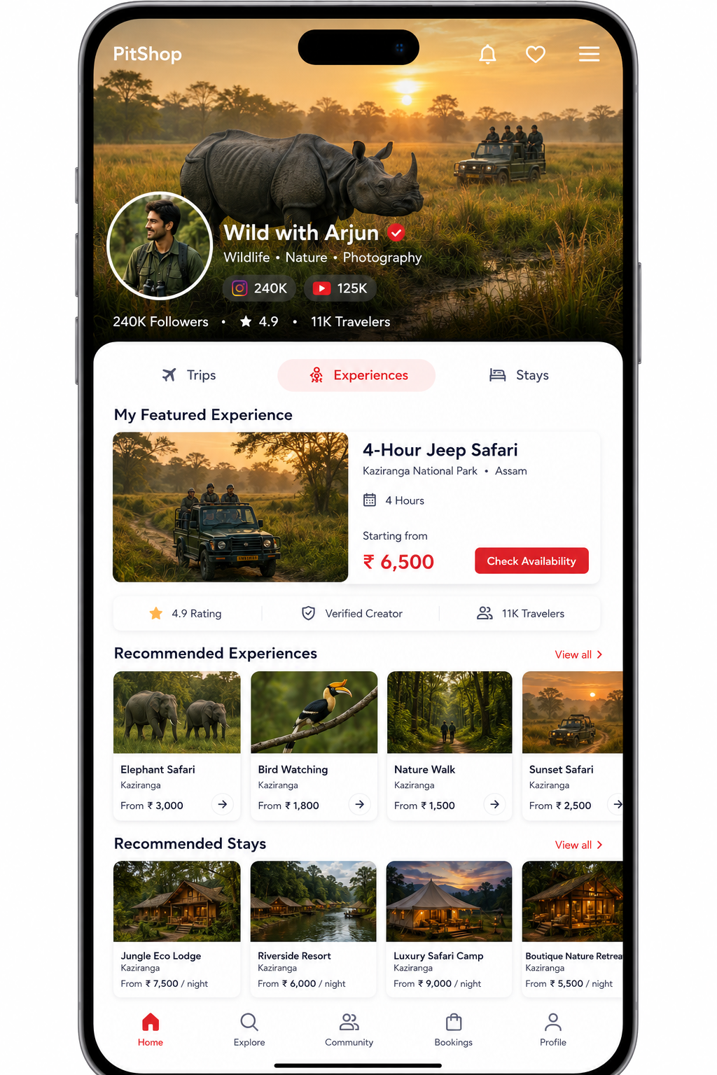 Wild with Arjun storefront preview
